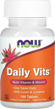 Kompleks witamin i minerałów Now Foods Daily Vits 100 tabletek (733739037701)