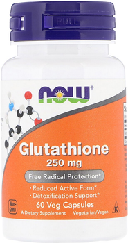 Glutation zredukowany Now Foods 250 mg 60 kapsułek (733739000965)