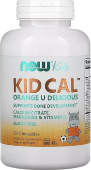 Kompleks witamin i minerałów dla dzieci Now Foods Kid-Cal 100 tabletek do żucia (733739012333)