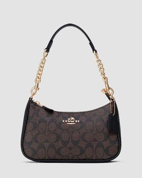 Сумочка Жіноча з принтом Coach Teri Shoulder Bag Brown