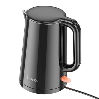 Электрочайник HOCO HE11, 1.7L, 1500-1800W, 0.75m, electric kettle (EU) Black