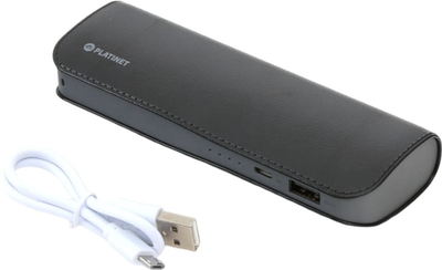 Powerbank Platinet Leather PMPB72LB 7200 mAh 10W + Etui na tablet 7" Black (OCT7MB+7200)