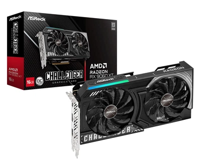 Видеокарта ASRock Radeon RX 9060 XT Challenger OC 16GB GDDR6 (RX9060XT CL 16GO) EU