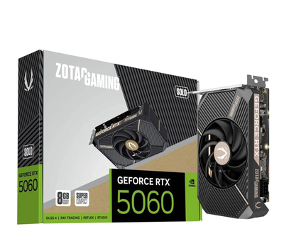 Видеокарта Zotac GeForce RTX 5060 SOLO 8GB GDDR7 DLSS4 (ZT-B50600G-10L) EU