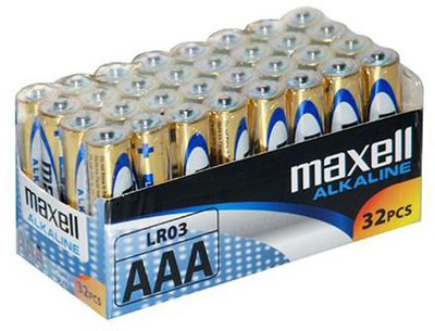 Bateria alkaliczna Maxell Alkaline AAA (LR03) shrink 32 szt (MXBLR03P32)
