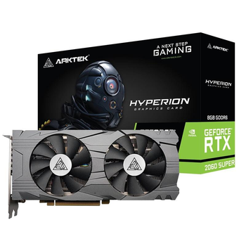 Відеокарта Arktek PCI-Ex GeForce RTX 2060 Super Dual 8GB GDDR6 256bit (3 x DisplayPort, HDMI, USB Type-C) Б\В