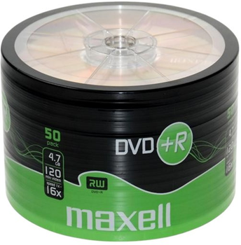 Dyski Maxell DVD+R 4.7GB 16X 50 szt (MXD1650S+)