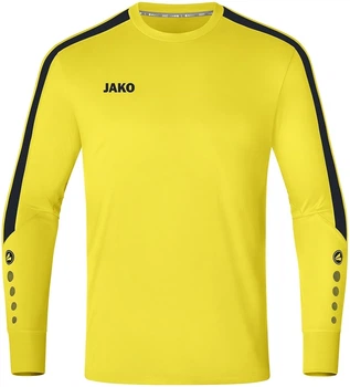 Вратарская кофта джерси детская Jako POWER желто-черная 152 см 8923-300