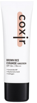 Krem do twarzy Coxir SPF 50+ z ceramidami i ekstraktem z brązowego ryżu przeciwsłoneczny 50 ml (8809080826461)