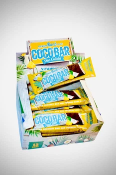 Батончики COCO BAR Кокосові з ароматом Pina colada у шоколадній глазур 12 шт 480 г