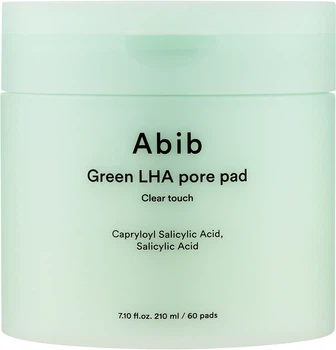 Очищувальні пади для обличчя ABIB Green LHA Pore Pad Clear Touch для жирної та комбінованої шкіри 60 шт (8809562558101)