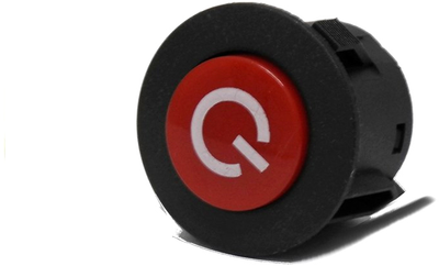 Przycisk włącznik on/off LEAN Toys do auta na akumulator 26 mm 776 (5903802450620)