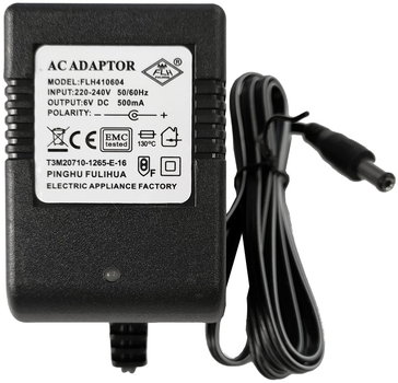 Ładowarka LEAN Toys do auta na akumulator z diodą LED 6V 500mA 1252 (5907625586092)