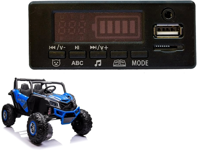 Музична панель LEAN Toys для автомобіля XMX613 з акумулятором 24V Black 9375 (5904204753883)