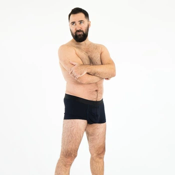 Мужские анатомические боксеры Anatomic Classic w/fly Plus, Black Series, темно-синий 8XL CPS100-46