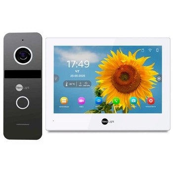 Комплект IP Remote видеодомофона NeoLight ALPHA Hybrid HD KIT Graphite с удаленным управлением со смартфона