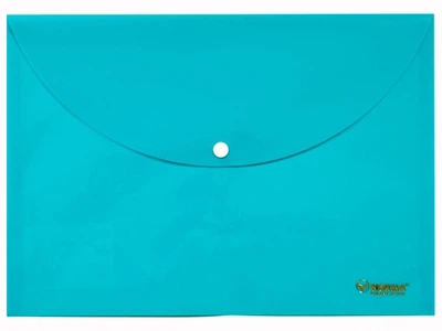 Папка на кнопці А4 5102-05 NORMA Pastel блакитна (12)