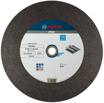Круг отрезной Bosch Expert for Metal прямой 355х3х25.4 мм (2608600543)