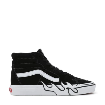 Жіночі кеді Vans Sk8-HI Flame Black/White Suede 36 Чорний VN0005UJBZW