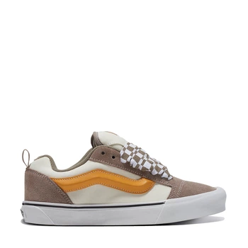 Жіночі кеди Vans Knu Skool Mega Check Gray/Marshmallow 37 Коричневий VN0009QC0BP