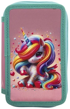 Пенал без наповнення 2 відділення CLASS 25301C Cute Unicorn /25301C/