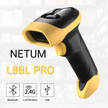 Беспроводной Bluetooth сканер штрих-коду Netum L8BL Pro 1D/2D (Bluetooth), 2.4 GHz, USB для пРРО с Android/iOS/Windows