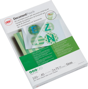 Folie do laminowania GBC błyszczące 2 x 75 mikronów A5 100 szt. (33816030930)