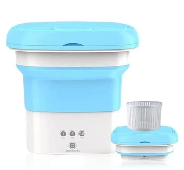 Портативна пральна машина Folding Washing Machine блакитна