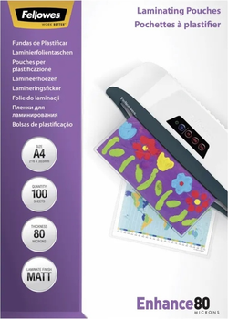 Folie do laminowania Fellowes matowe 80 mikronów A4 100 szt. (43859522330)