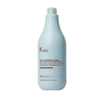 Шампунь для ослабленных и поврежденных волос Kezy Macadamia Shampoo 1000 мл