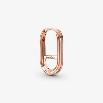 Сережка з покриттям 14k рожевим золотом Pandora Me