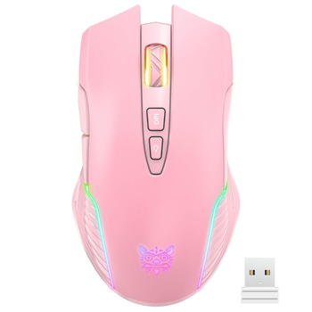 Мышь игровая ONIKUMA беспроводная с подсветкой Gaming wireless CW905 Pink (CW905 wireless Pink)