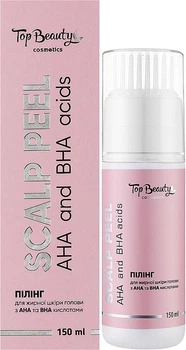 Пілінг для жирної шкіри голови з АНА та ВНА кислотами Топ бьюті Top Beauty Scalp Peel 150 мл