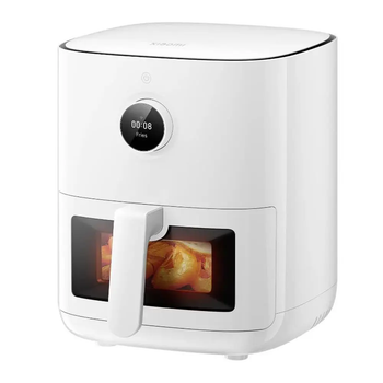 Мультипечь (аэрогриль) с прозрачным окном Xiaomi Mijia Smart Air Fryer Pro 4L, объем 4л, 6 режимов, + переходник на EU розетку, Белый (MAF04)