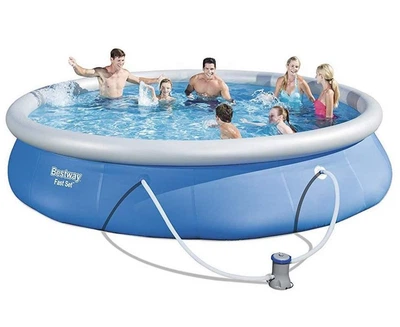 Надувной бассейн 457x84 см Bestway 57313 Fast Set
