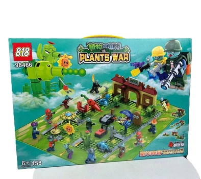 Детский конструктор Plants vs Zombies Растения против зомби в большой коробке 458 деталей (7007К)