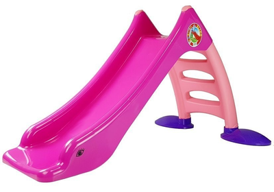 Zjeżdżalnia ogrodowa dla dzieci LEAN Toys 424 Różowo-fioletowa (55985881134702)