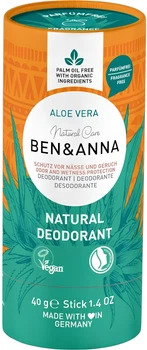Натуральный дезодорант стик Ben & Anna Aloe Vera 40 г (4260491224422)