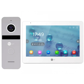 Комплект IP Remote видеодомофона NeoLight MEZZO Hybrid HD KIT Silver с удаленным управлением со смартфона