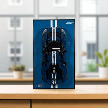 Арт Держатель Рамка на Стену 50x30 см. для Вашего Конструктора Technic Ford GT 2022 (42154) - Type-C