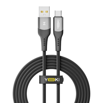 USB YOKI SOLID YK-SO15 Type-C 3A 2m Черный
