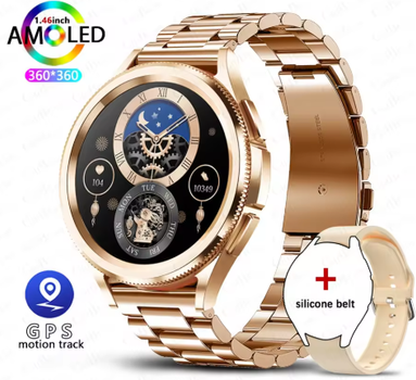 Умные смарт часы HiWatch 62G для Android и iOS с пульсометром тонометром шагомером/ второй ремешок