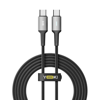 USB YOKI POWER YK-PO70 Type-C to Type-C 100W 2m Черный