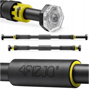 Турник раздвижной 4FIZJO 66-100 см Black/Yellow (P-5907739314765)