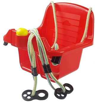 Huśtawka kubełkowa dla dzieci LEAN Toys 5037 Czerwona (5997404501200)