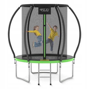 Батут с внутренней сеткой 4FIZJO PRO 6FT 183 см Black/Green (P-5907739319234)