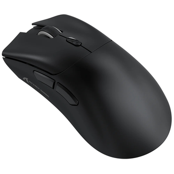 Миша бездротова Attack Shark R1, Black, Bluetooth / USB 2.4GHz / Type-C, оптична (сенсор PixArt PAW3311), 800 - 18 000 dpi, 400 IPS, 40G, 6 кнопок, акумулятор 300 mAh, 59 г