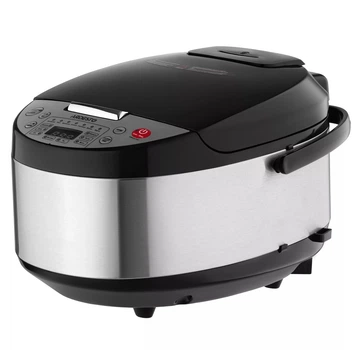 Мультиварка Ardesto MC-P13, Black/Inox, 860W, 5л, 13 програм, LED-дисплей, електроне керування, таймер, антипригарне покриття чаші, програма Твій рецепт, книга рецептів