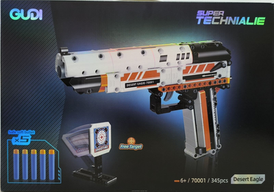 Пистолет Desert Eagle конструктор 345 деталей Mould King 70001
