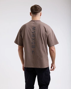 Футболка Lineal Oversized L Коричнева